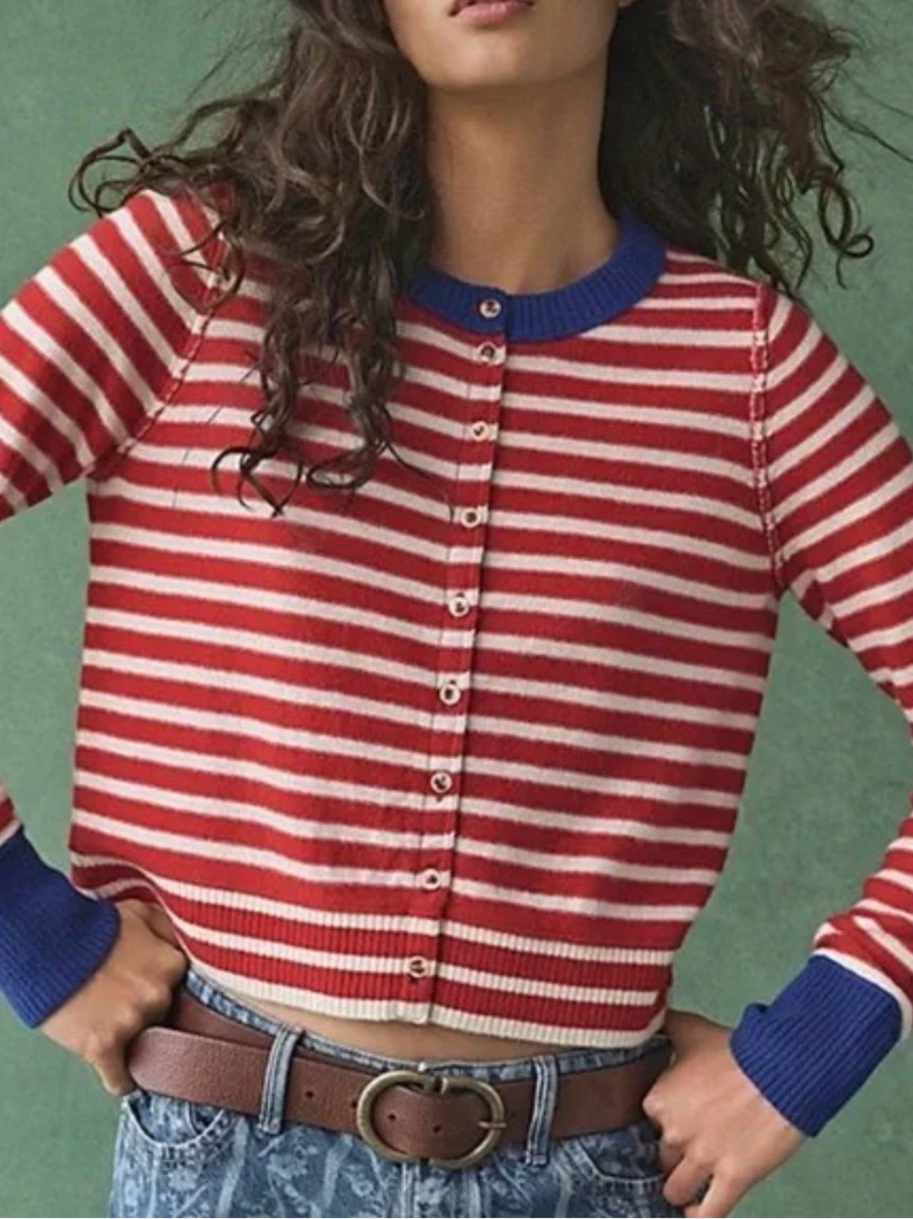 Free People Nocturnal Striped Cardigan